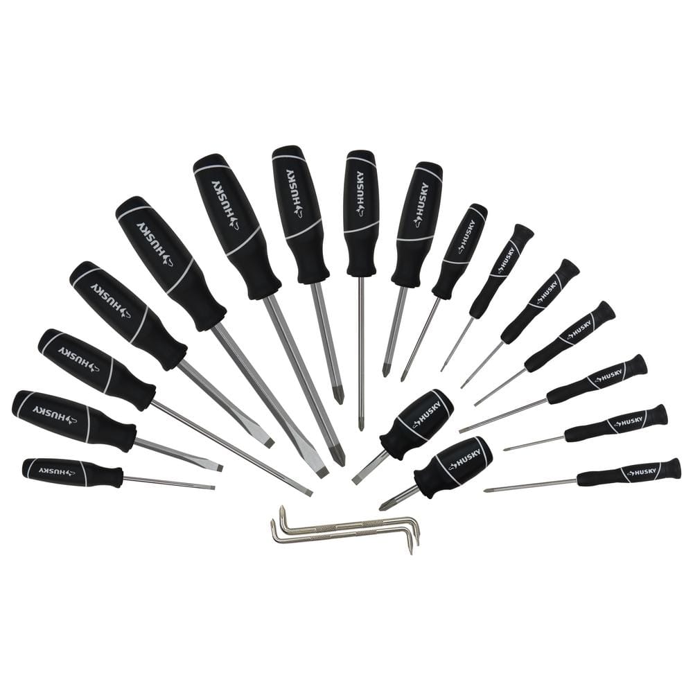 Husky Magnetic Screwdriver Set Piece 12 Pack The Home Depot Husky Magnetic Screwdriver Set Piece 12 Pack The Home Depot