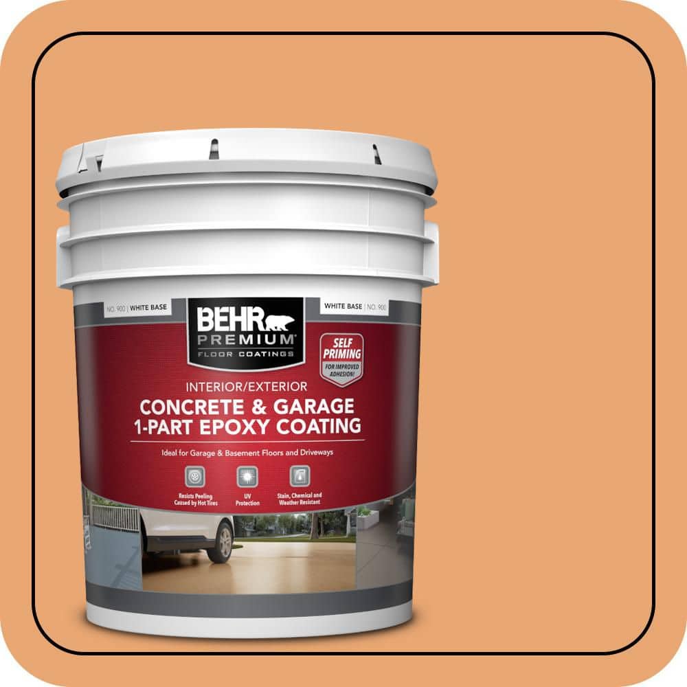 5 gal. #M230-5 Sweet Curry Self-Priming 1-Part Epoxy Satin Interior/Exterior Concrete and Garage Floor Paint price history on PriceWatchPro