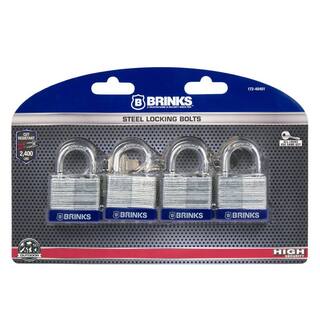 BRINKS Lucchetto In Acciaio Laminato 40mm Con Grillo Temprato - Resistente Alle Intemperie Per Uso Esterno