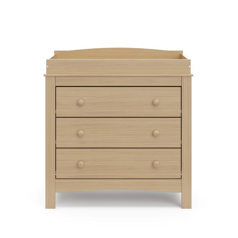 Noah Driftwood 3-Drawer Chest with Removable Changing Topper