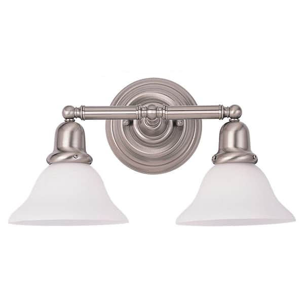 Generation Lighting Sussex 2-Light Brushed Nickel Vanity Fixture