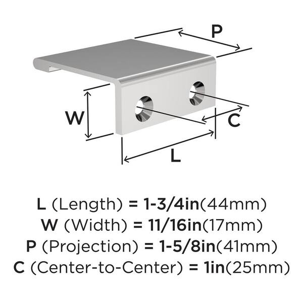1-3/4 in. Center-to-Center Satin Copper Finger Pull 1-3/4 in. Center-to-Center Satin Copper Finger Pull