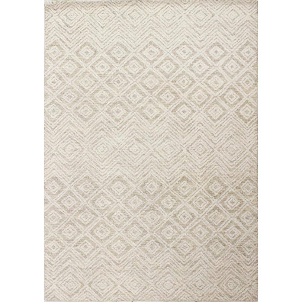 BASHIAN Verona Beige 5 Ft X 8 Ft 5 X 7 6 Geometric Transitional   Beige Bashian Area Rugs 649652305202 64 1000 