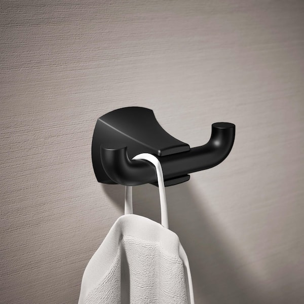 Rubicon Single Robe Hook in Matte Black