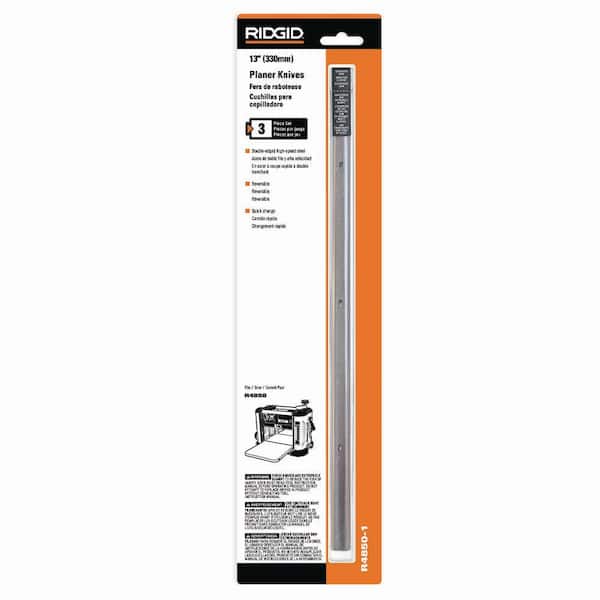 RIDGID 13 in. High Speed Steel Planer Knives for R4850 (Set of 3) R4850