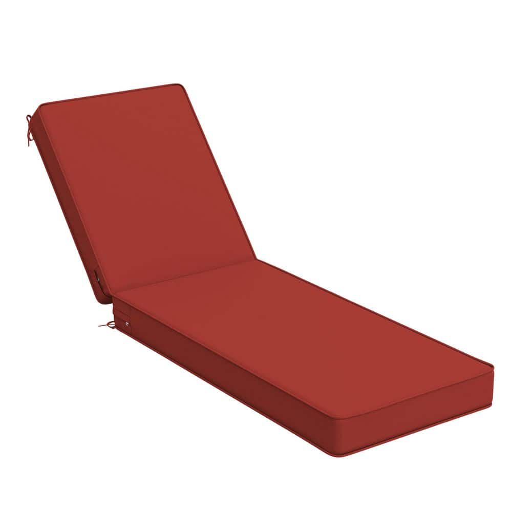 80 x 26 x 4 in. Outdoor Chaise Lounge Cushion Waterproof Patio Beach Pool Replacement Cushion Only Terra Red price history on PriceWatchPro