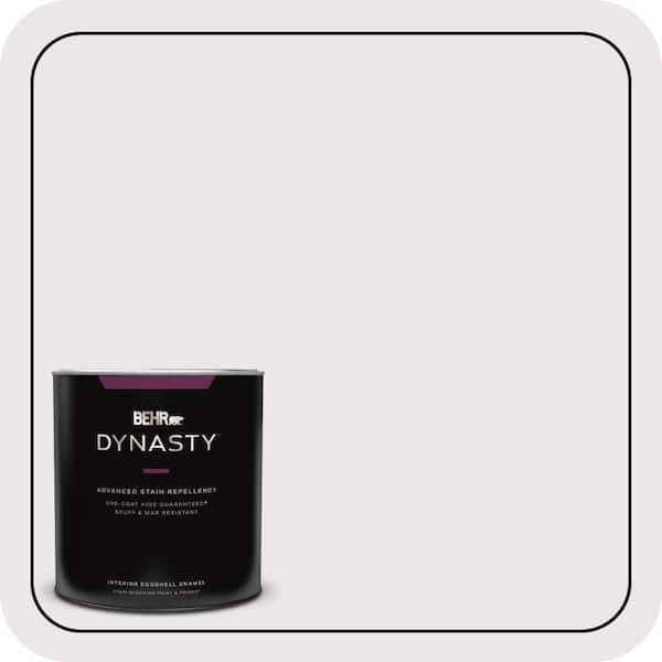 BEHR DYNASTY 1 qt. #PR-W3 Melodic White Eggshell Enamel Interior Stain-Blocking Paint & Primer