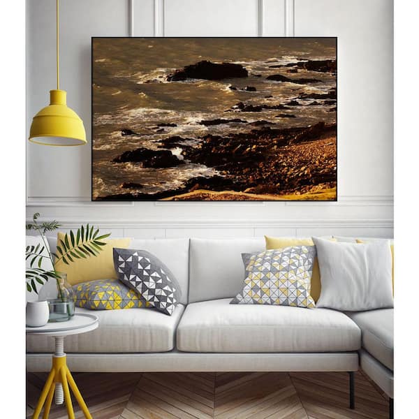 oil painting on 18x24 canvas black frame Title (HOME) by Laura Ann Gifts