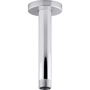 Statement 6 in. Ceiling-Mount Rain Head Shower Arm and Flange in Polished Chrome