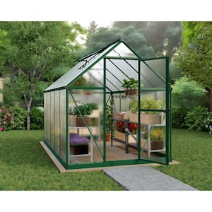 Mythos 6 ft. x 10 ft. Green/Clear DIY Greenhouse Kit