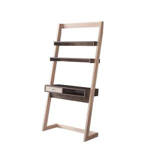 Kurtis 34 in. Rectangular Walnut Oak with Shelf 1-Drawer Ladder Desk