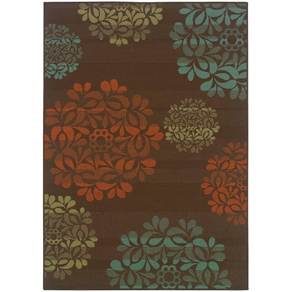 Home Decorators Collection Hilo Brown 5 ft. x 8 ft. Area Rug