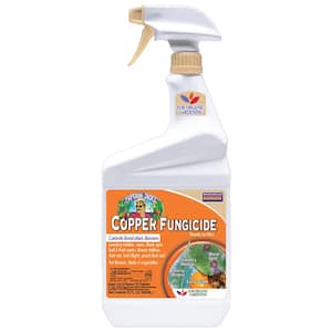 Captain Jack's Copper Fungicide, 32 oz. Ready-to-Use Spray for Organic Gardening, Controls Common Diseases