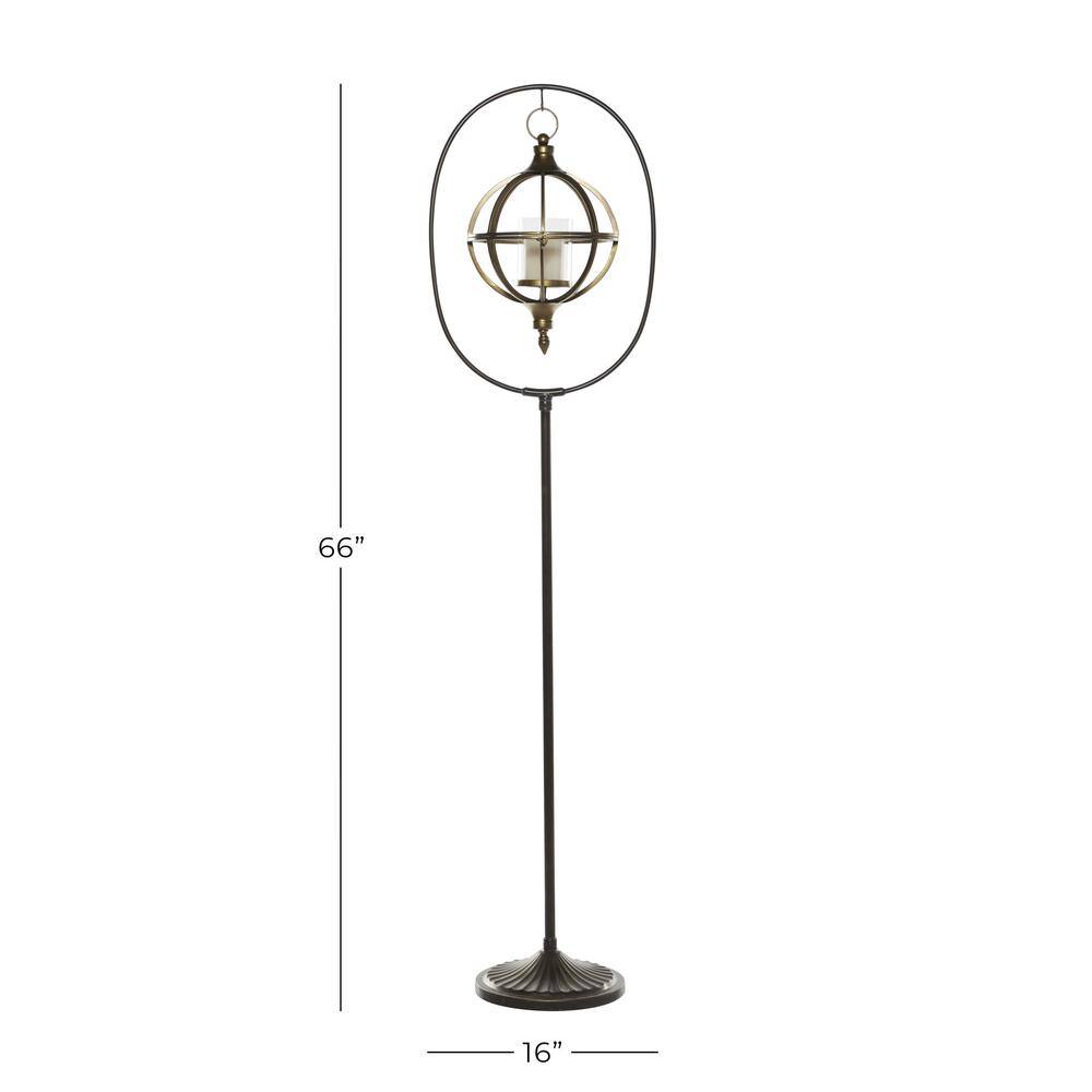 Bronze Farmhouse Hanging Candle Lantern - 66" Tall