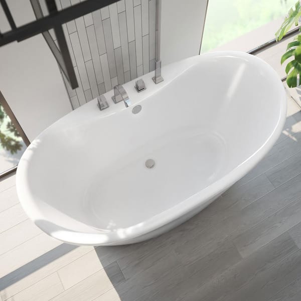 DreamLine Caspian 60 in. x 32 in. Acrylic Freestanding DreamLine Caspian 60 in. x 32 in. Acrylic Freestanding