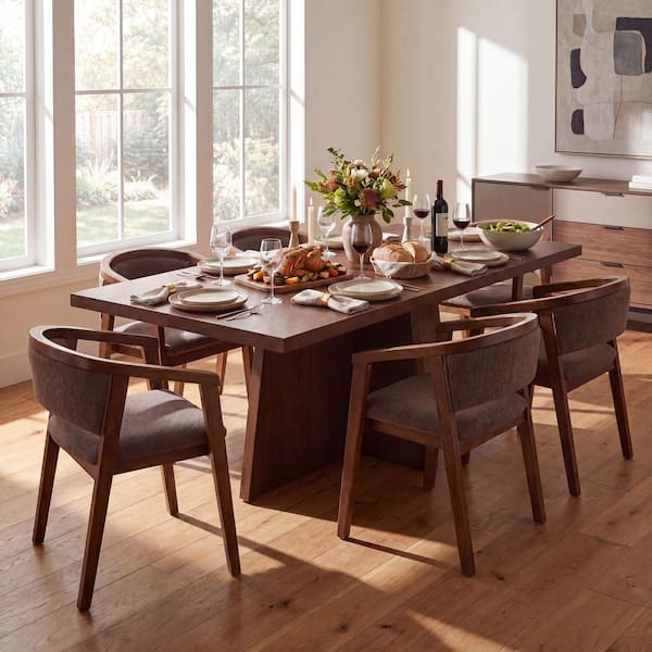 CHRISTOPHER KNIGHT HOME Thora 7-Piece Wood Top Dining Set with