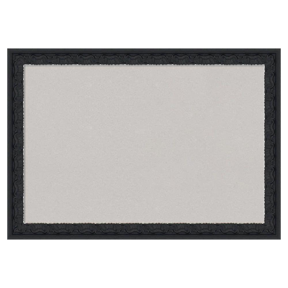 Bethany Black 20 in. x 14 in., Wood Framed Grey Cork Memo Board price history on PriceWatchPro