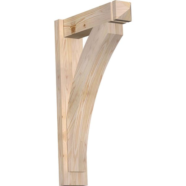 Ekena Millwork 6 in. x 32 in. x 20 in. Douglas Fir Thorton Arts and Crafts Smooth Outlooker