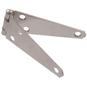 4 in. Stainless Steel Heavy Strap Hinge (5-Pack)