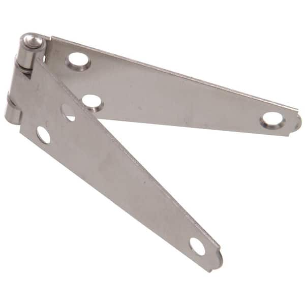 Hardware Essentials 6 in. Stainless Steel Heavy Strap Hinge (5-Pack)