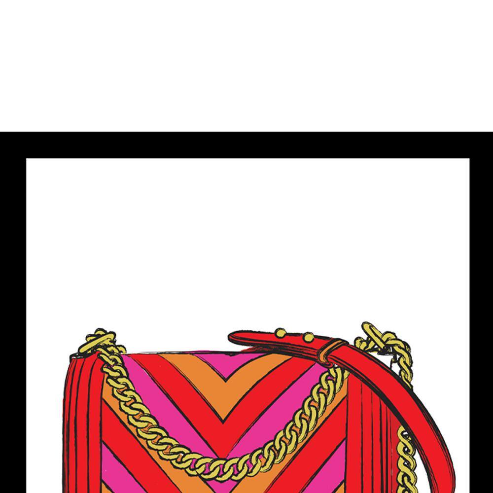 Colorful Abstract Designer Handbag Framed Print for Kids