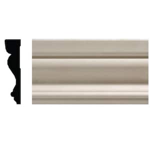OML14A-7 5/8 in. x 2-1/2 in. x 84 in. White Hardwood Colonial Casing Moulding