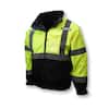 Radians Class 3 Three-in-One Reflective Lime & Black Deluxe Bomber