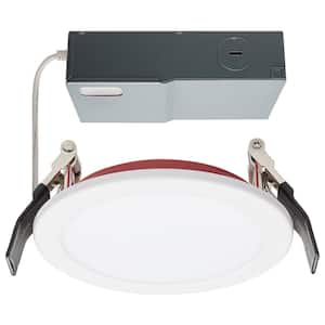 ColorQuick 4 in. Adjustable CCT Fire Rated Remodel IC Rated Dimmable Indoor Integrated LED Recessed Light Trim