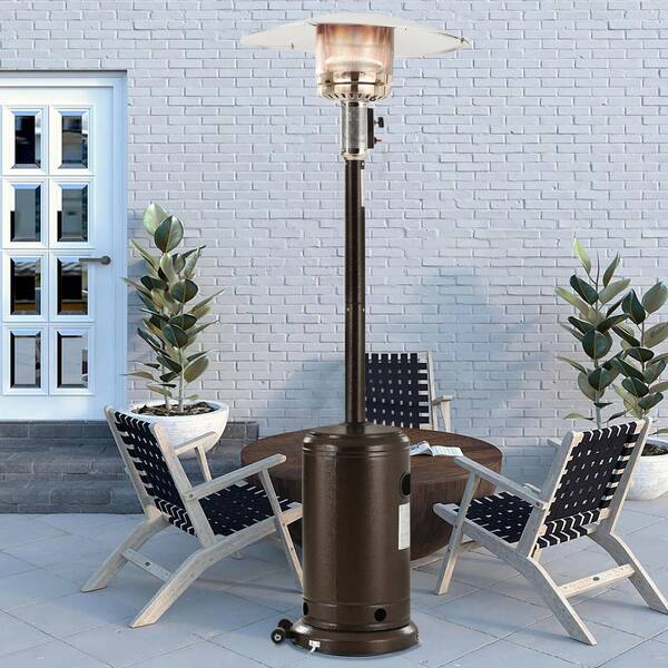 48000BTU Patio Heater Standing 87 in. Propane Gas Heater with