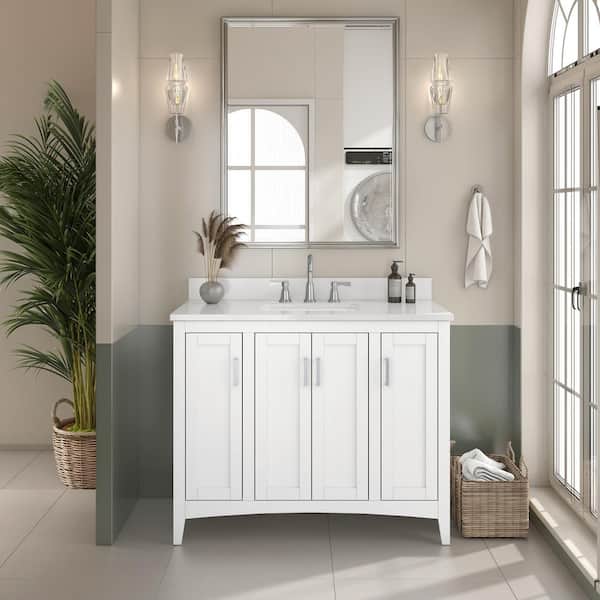 Glacier Bay Tilton 42 in W x 21.5 in D x 34.2 in H Folding Bath