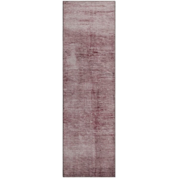 Mayfield Premium Machine Washable Abstract AMF1884 Blush 2 ft. 3 in. x 7 ft. 6 in. Runner Rug