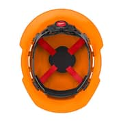 BOLT Orange Type 1 Class C Full Brim Vented Hard Hat with 4-Point Ratcheting Suspension (5-Pack)