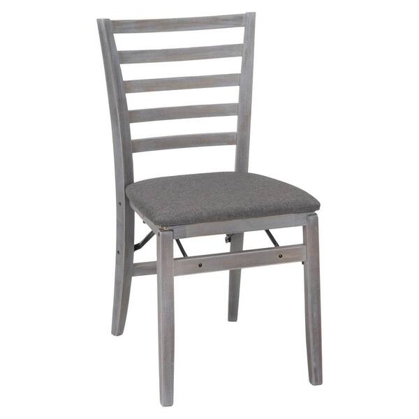 grey wood folding chairs