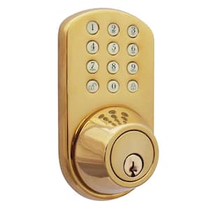 Single Cylinder Brass Touch Pad Electronic Deadbolt