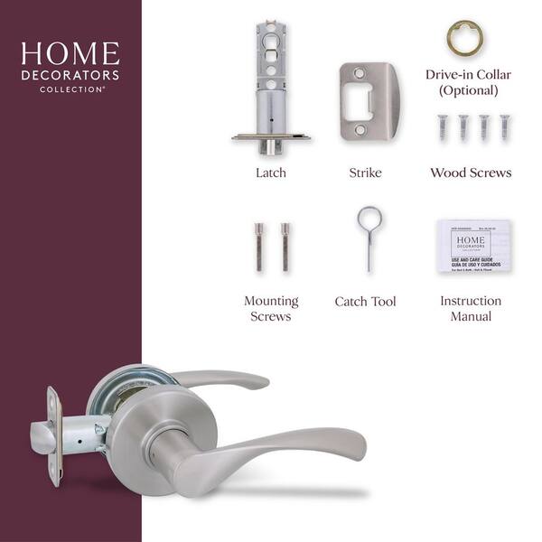 Home Decorators Collection Primrose Satin Nickel Passage Hall