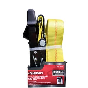 4 Pack 1.5" x16' Ratchet Tie Down Strap Luggage Cargo Straps Heavy Duty 5,400lbs 