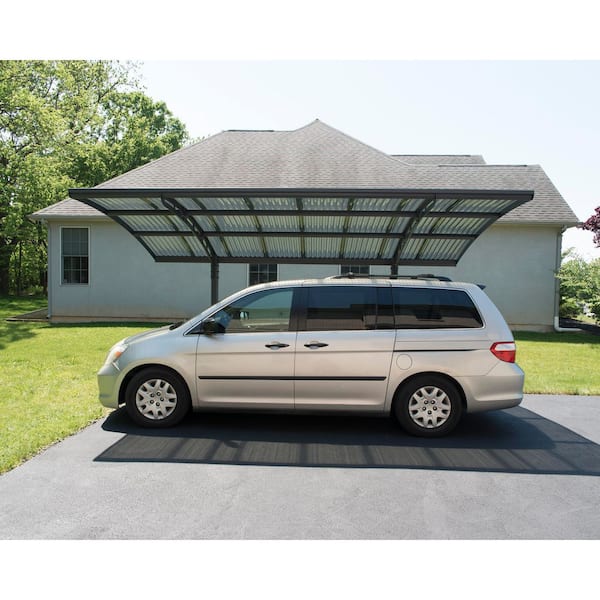 CANOPIA by PALRAM Arizona Wave 10 ft. x 16 ft. Gray Single Slope