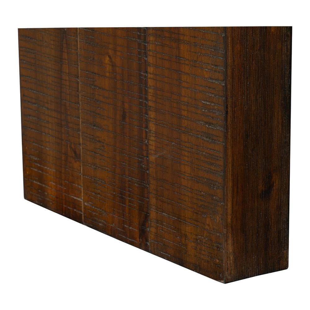 Monterey Dark Wood Rectangular Console Table with Brushed Finish