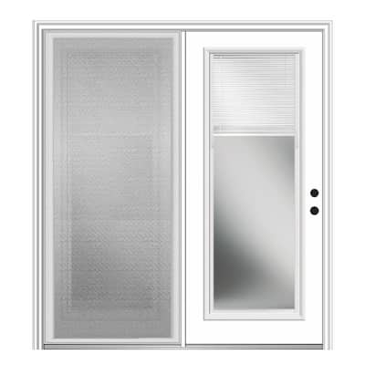 Left-Hand/Inswing - Primed - Steel - Patio Doors - Exterior Doors 