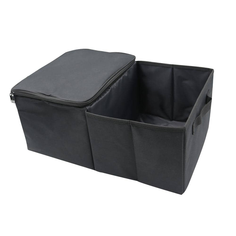 FH Group Polyester Dual Purpose Trunk Organizer with Cooler DMFH1139BLACK -  The Home Depot