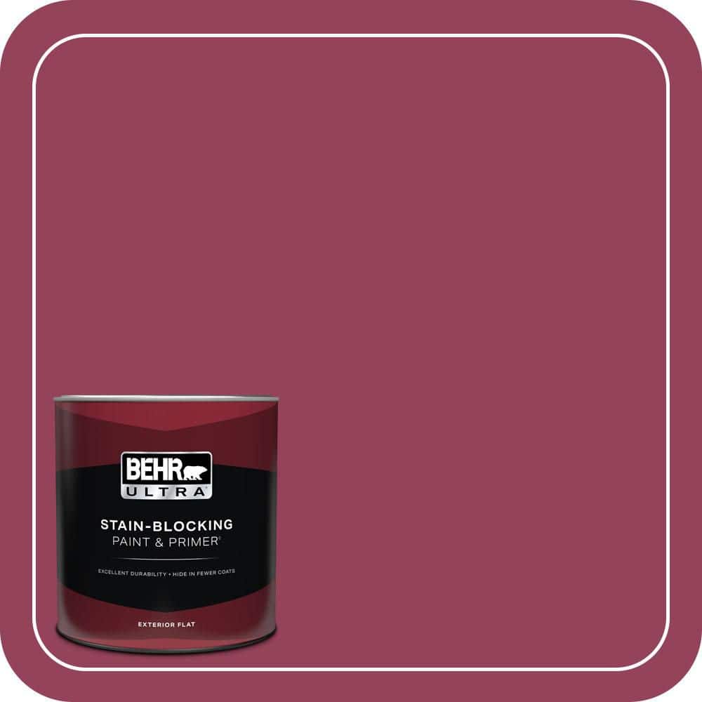 1 qt. #110B-7 Raspberry Pudding Flat Exterior Paint & Primer price history on PriceWatchPro