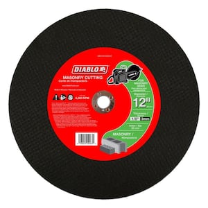 12 in. x 1/8 in. x 20 mm Masonry High Speed Cut-Off Disc (5-Pack)