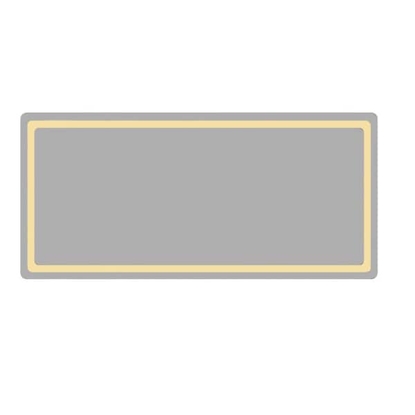 Unbranded 59.06 in. W x 27.56 in. H Rectangle Frameless Mirror Wall Mirror Bathroom Mirror