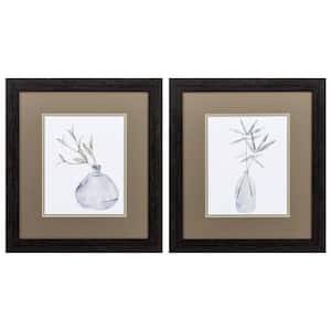 15 in. X 17 in. Distressed Black Gallery Picture Frame Misty (Set of 2)