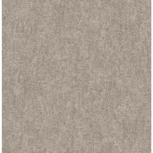 Brewster Ludisia Brown Brushstroke Texture Paper Strippable Wallpaper (Covers 56.4 sq. ft.)