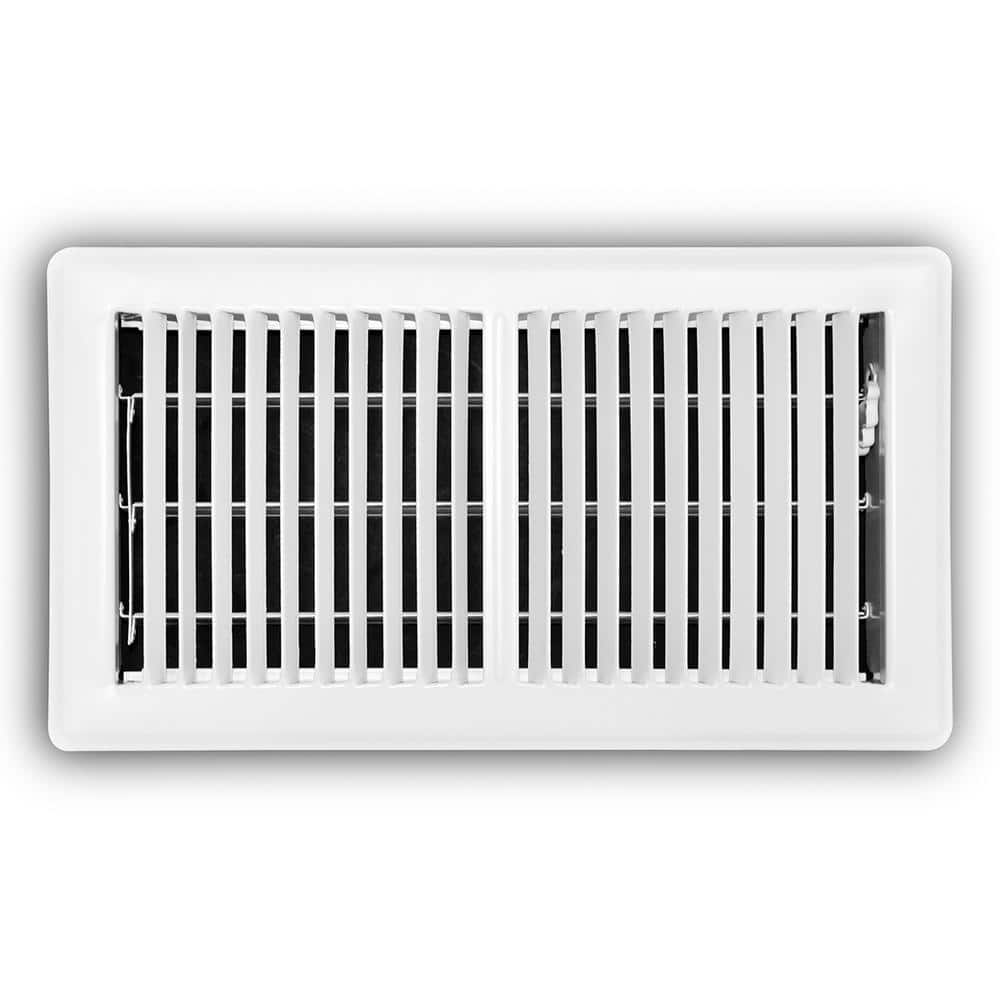 6 in. x 12 in. 2-Way Steel Floor Register in White price history on PriceWatchPro