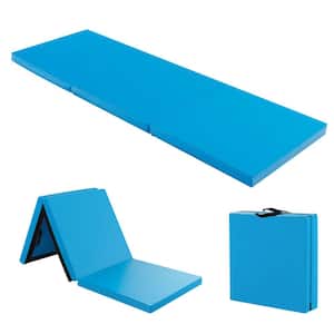 Blue 24 in. W x 72 in. L x 2 in. T Foam Gym Flooring Mat (12 sq. ft.)