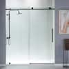 WOODBRIDGE Austin 44 in. to 48 in. x 76 in. Frameless Sliding Shower ...