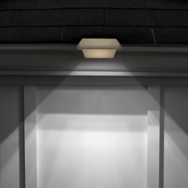 Solar Powered Integrated LED White Roof Gutter Light (4-Pack) Solar Powered Integrated LED White Roof Gutter Light (4-Pack)