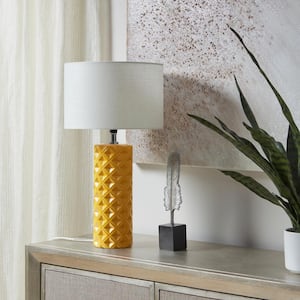 Macey 19.69 in. Yellow Table Lamp